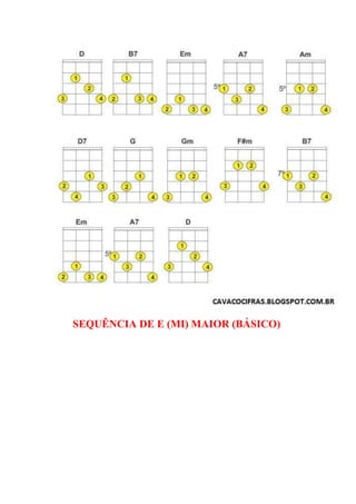 SEQUÊNCIA DE E (MI) MAIOR (BÁSICO)
 