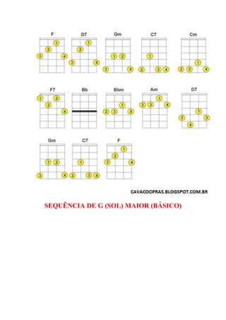 SEQUÊNCIA DE G (SOL) MAIOR (BÁSICO)
 