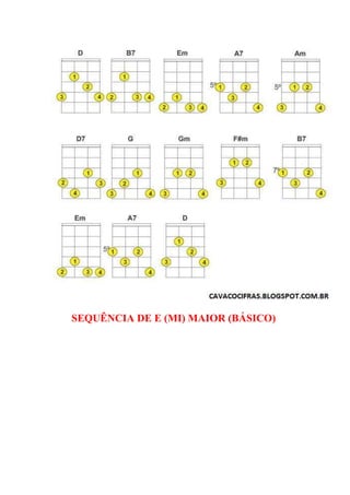SEQUÊNCIA DE E (MI) MAIOR (BÁSICO)
 