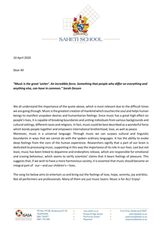 Music connects us all PDF