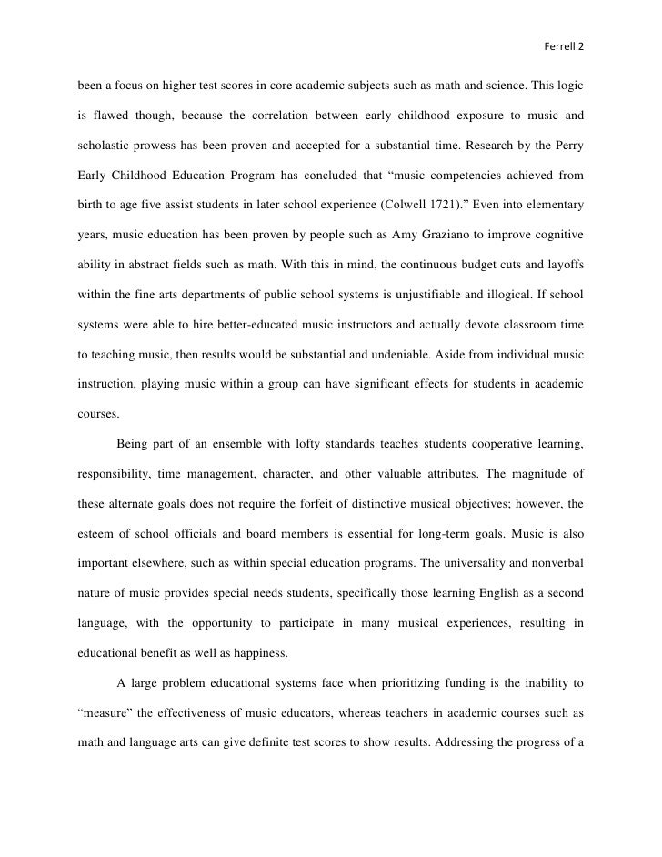 argumentative essay on early childhood education