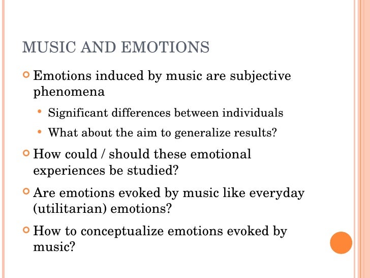 essay music and emotions