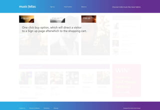 Musicfellas - Original website proposal