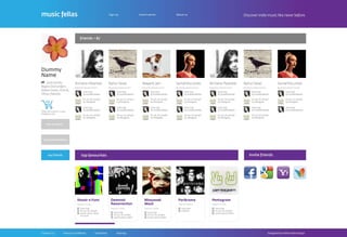Musicfellas - Original website proposal