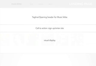 Musicfellas - Original website proposal