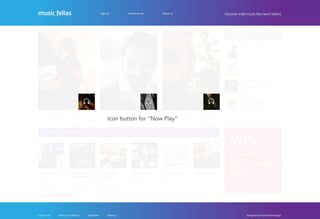 Musicfellas - Original website proposal