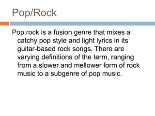 Presentation on Music Genre | PPTX