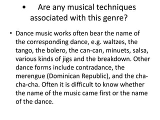 Name a music genre