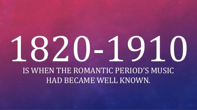 romantic period music