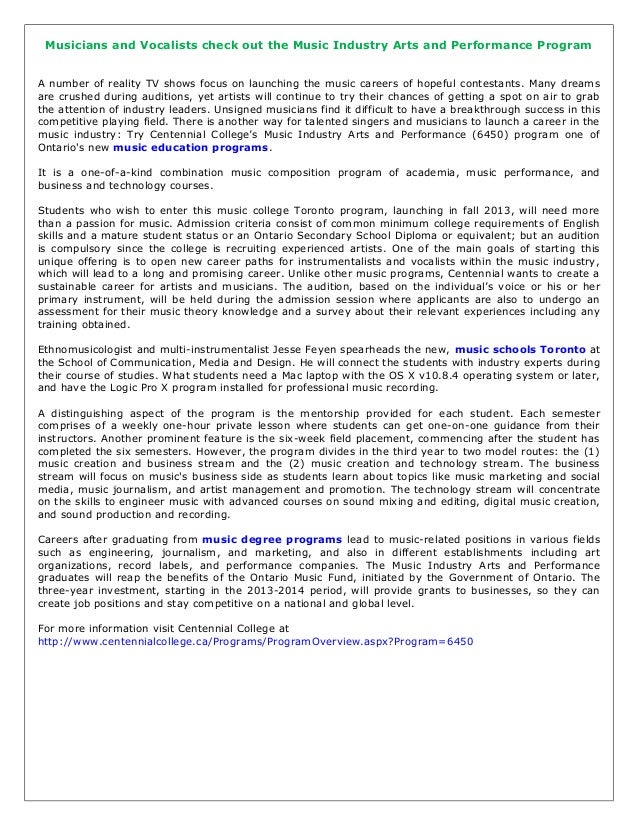 Musicians And Vocalists Check Out The Music Industry Arts And Perform