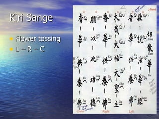 Kiri Sange Flower tossing L – R – C 