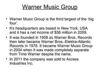 Music Industry Case Study