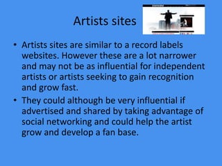Independent labels seeking artists