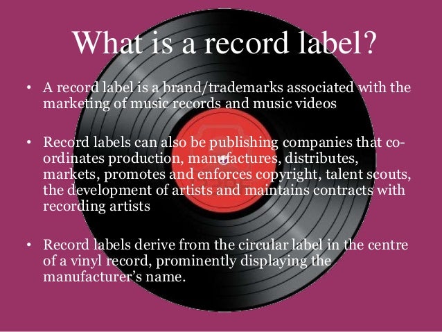 How music labels work