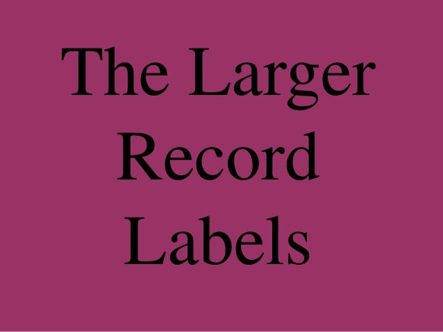Names of music labels