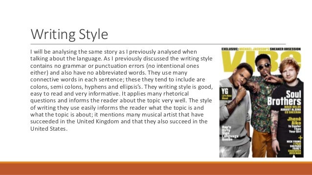 Magazine style essay image
