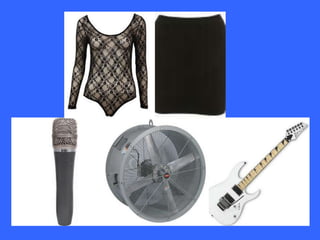 CostumeThe models I used throughout my music magazine was wearing an outfit which fitted straight in with the genre which is ROCK. The costumes I got them to wear was a black body con skirt and a black lacey leotard.  I think this worked well as it made them fit in with the genre whilst also being not too ‘emo’ or looking like ‘moshers’. This is because of the way they was posing with their props (a guitar and a microphone stand.)