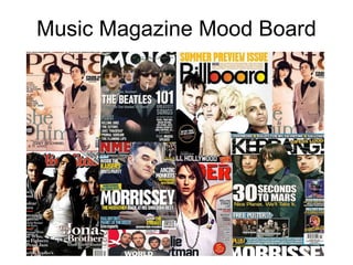 Music Magazine Mood Board 