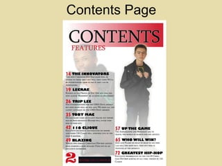 Contents Page 