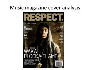 Music magazine cover analysis 