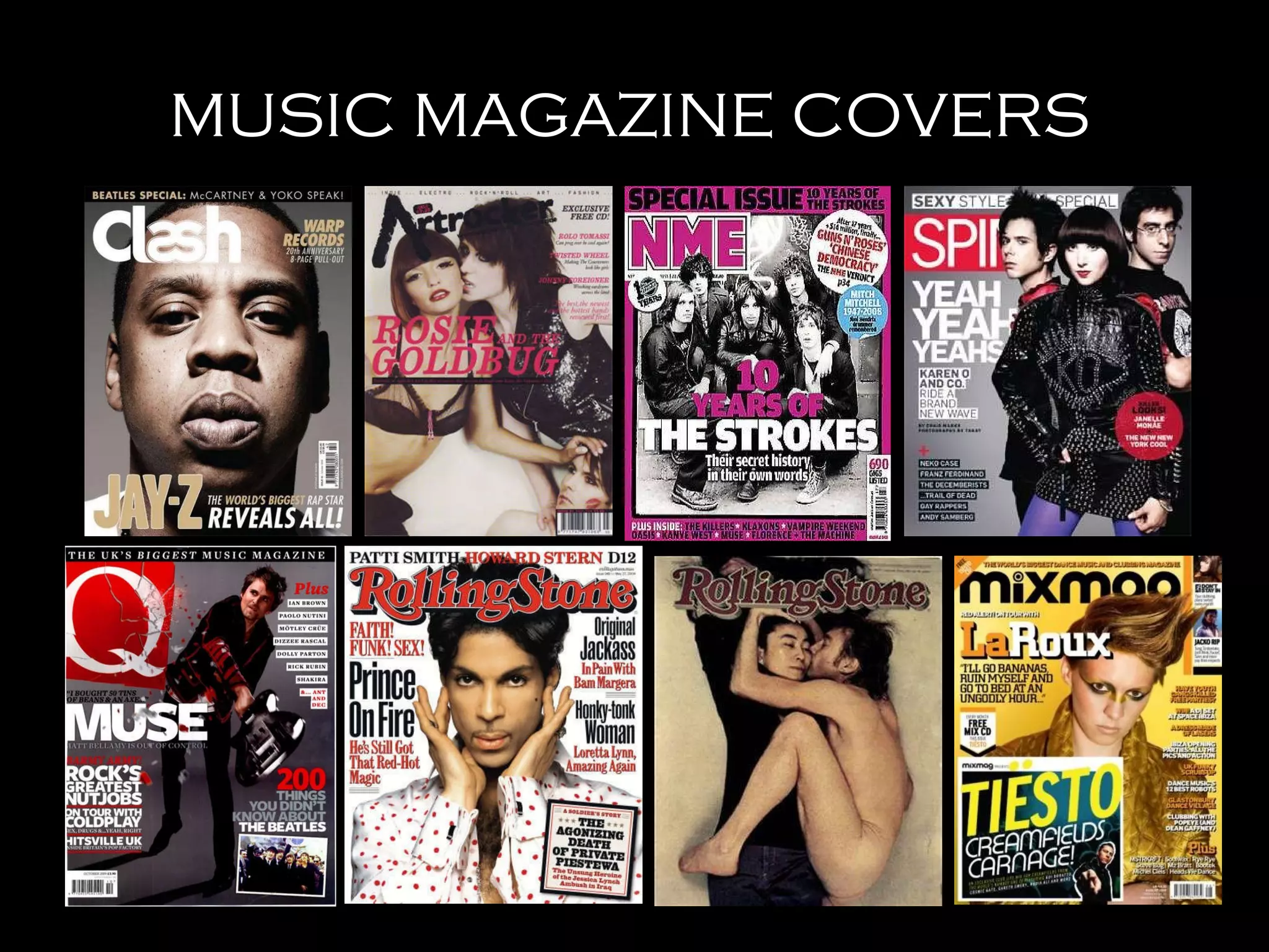 Music Magazine Covers | PPT