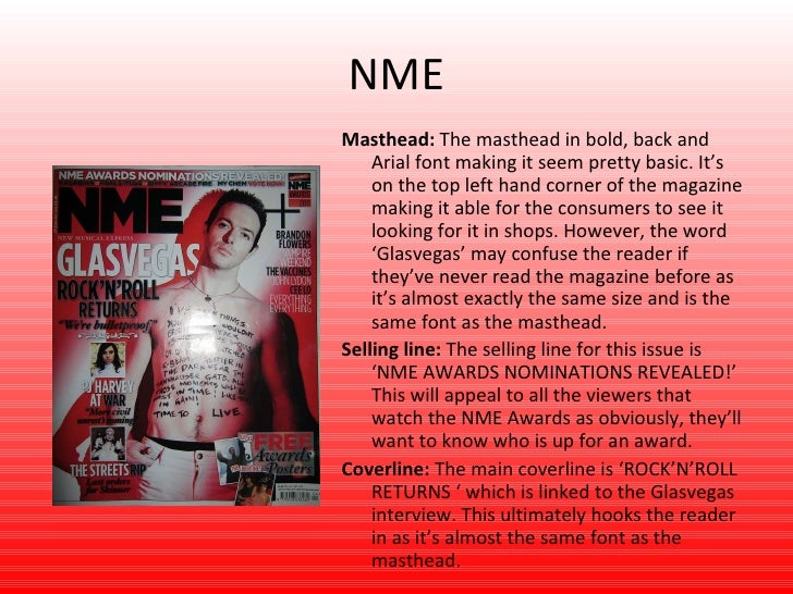 Q & NME Magazine Covers Analysis