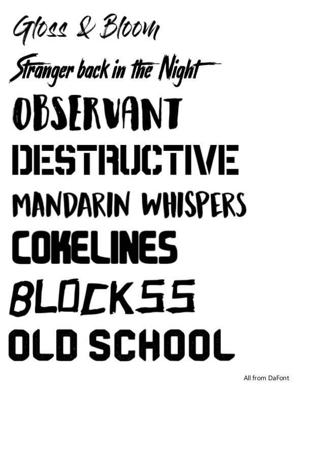 music magazine fonts magazine fonts
