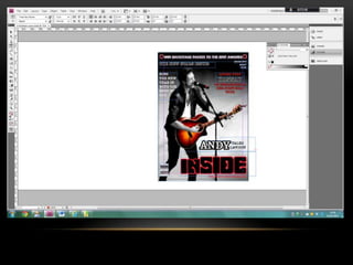 Music magazine implementation front page