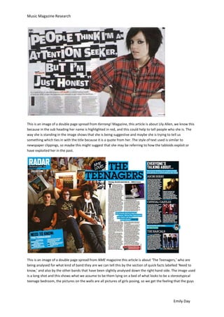 Music Magazine Analysis