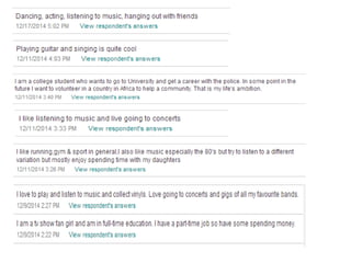 Analysis of music survey