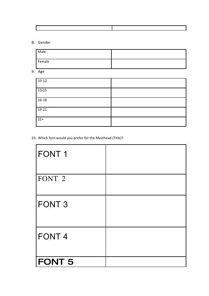 How to collate questionnaire results picture