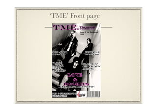 ‘TME’ Front page
 