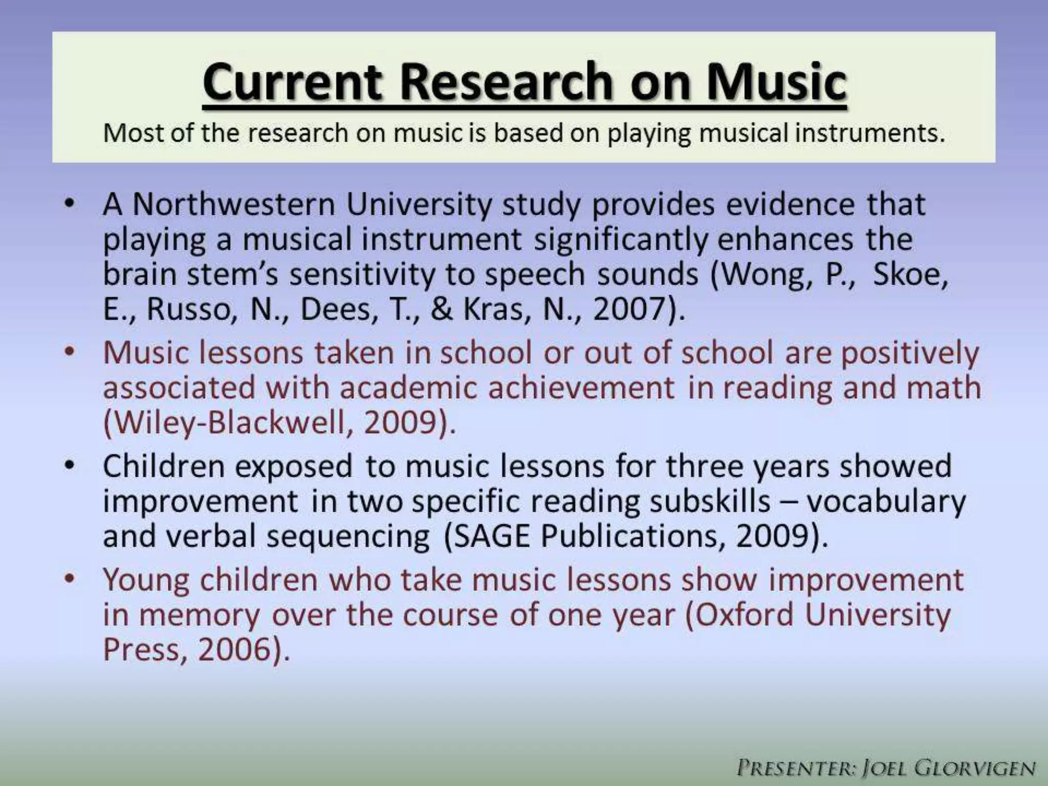 Music mind maps memory