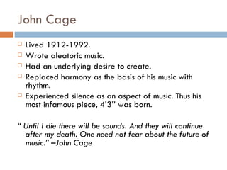 Music in the 20th Century | PPT