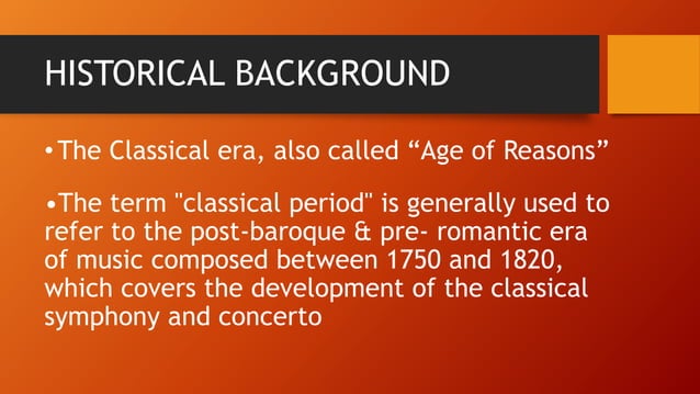 Music of Classical Period (1750-1820) | PPTX
