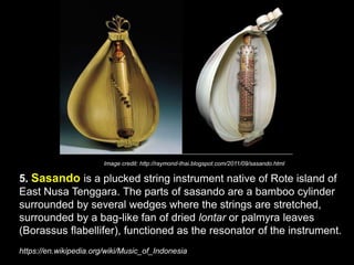 Rote String Instrument Music of Indonesia | PDF