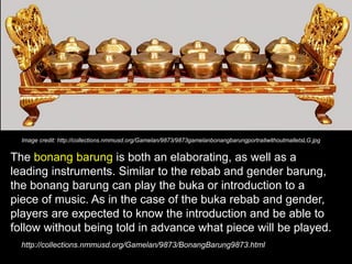 Bonang barung instrument deals