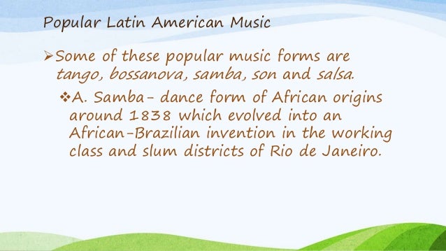 Music Of Latin America For Grade 10 Ntot 2015