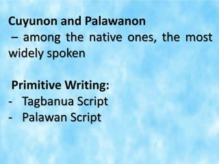 Palawan Script Music of palawan | PPTX