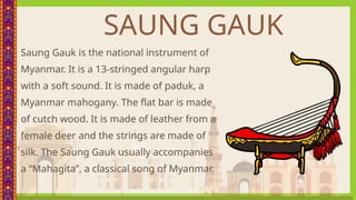 Burmese String Instruments Music of Southeast Asia POWERPOINT PRESENTATION | PPTX