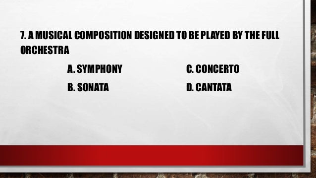 Music Of The Classical Period