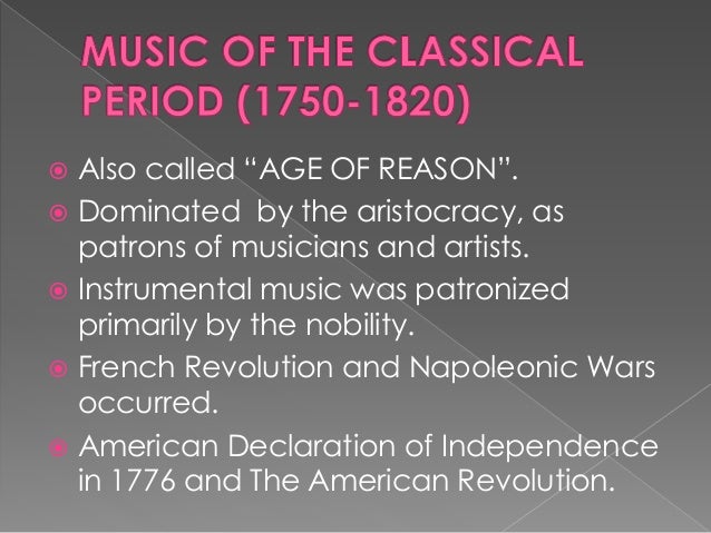 Music of the classical period (1750 1820)