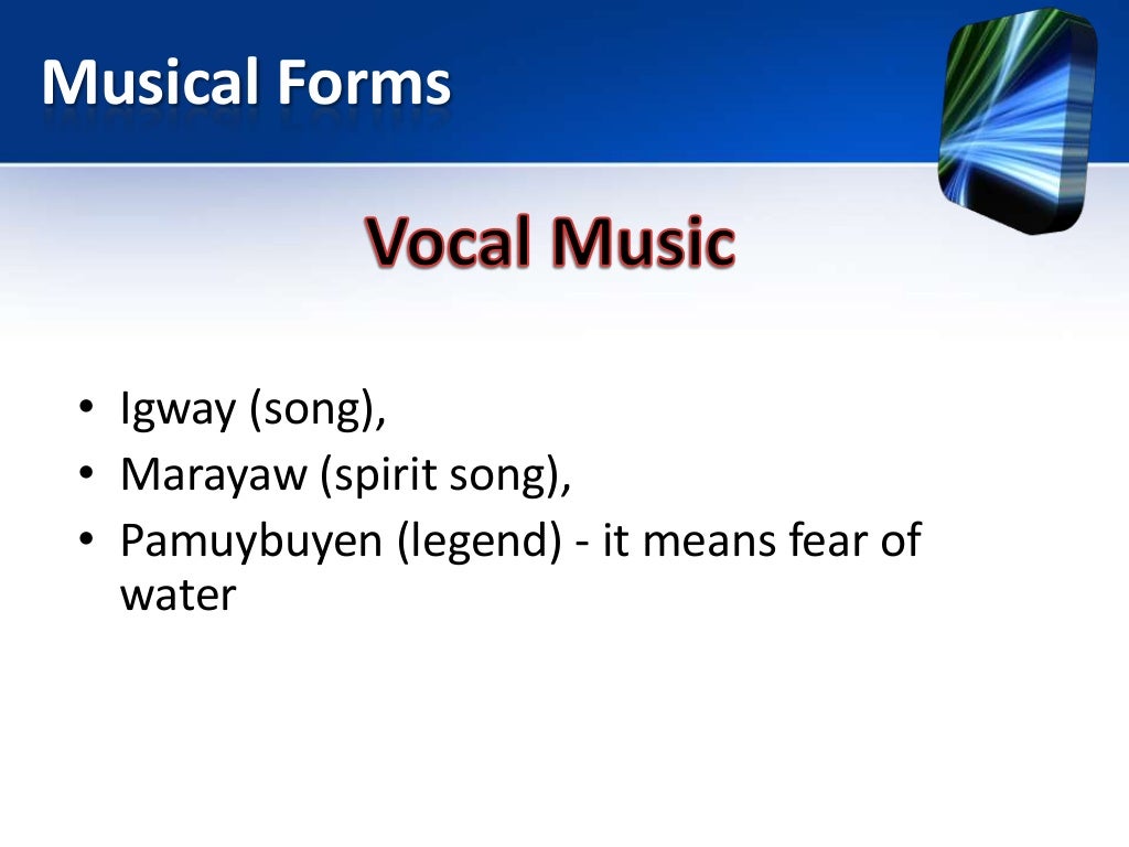 Music of the mangyan mindoro