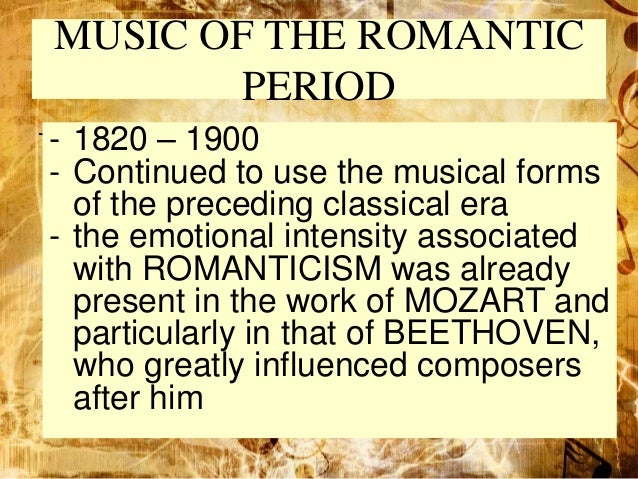 romantic period music