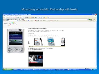 Musicovery on mobile: Partnership with Nokia 