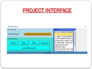 PROJECT INTERFACE
 