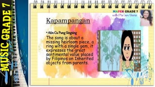 Music Grade 7 QUARTER 1 Lesson 1-2 MUSIC OF LOWLANDS OF LUZON | PDF