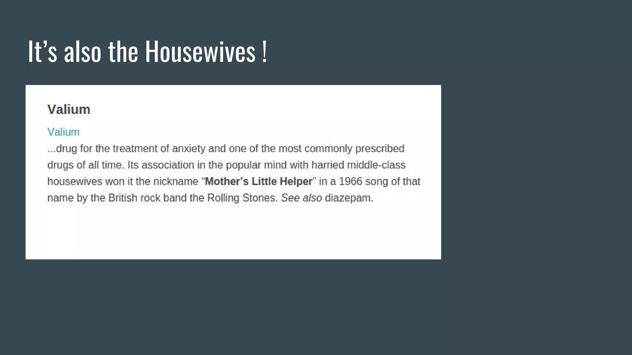 It’s also the Housewives !
 