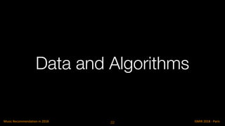 Data and Algorithms
22
 