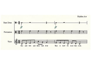 Music rhythms presentation